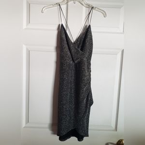 Forever 21 Silver Sparkle Dress Women S